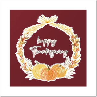 Happy Thanksgiving Days Posters and Art